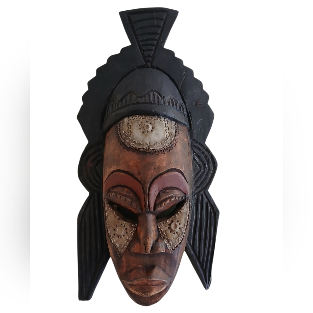 Handcrafted African Tribal Mask Wall Decor